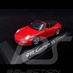 Porsche 911 type typ 997 Carrera 4S Cabriolet 2005 rouge indien guards red indischrot 1/43 Minichamps WAP02015316