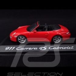 Porsche 997 Carrera 4S Cabriolet  2005 rot 1/43 Minichamps WAP02015316