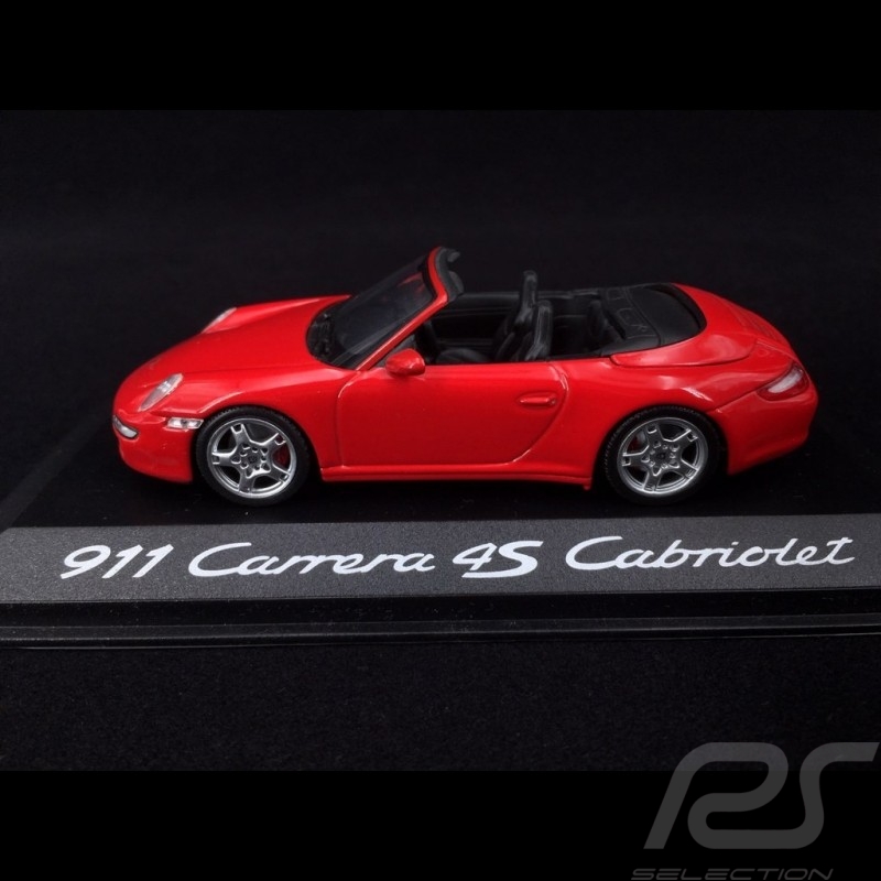 Porsche 997 Carrera 4S Cabriolet  2005 rot 1/43 Minichamps WAP02015316