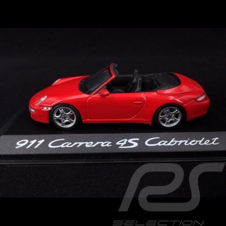 Porsche 911 type typ 997 Carrera 4S Cabriolet 2005 rouge indien guards red indischrot 1/43 Minichamps WAP02015316