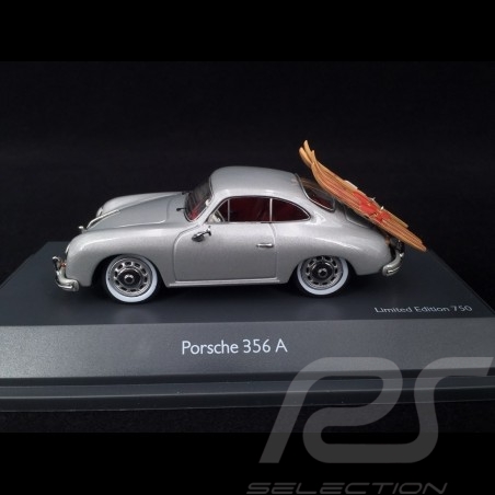 Porsche 356 A 1956 silber mit Wasserskiern 1/43 Schuco 450269000
