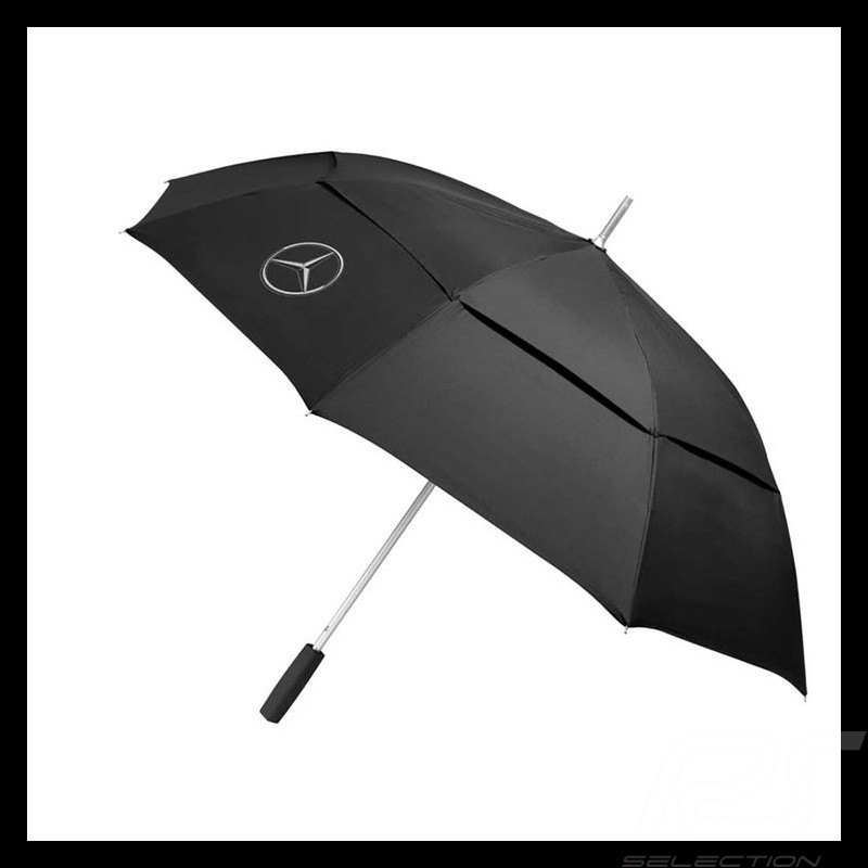 Parapluie umbrella regenschirm Mercedes grande taille ouverture automatique polyester noir large size automatic opening polyeste