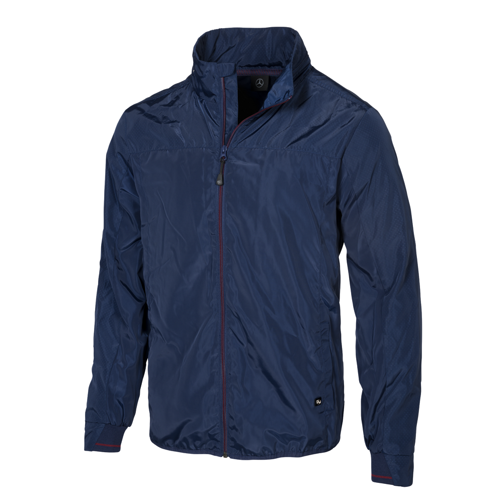 navy blue windbreaker jacket