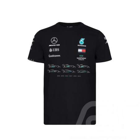 T-shirt Mercedes AMG Motorsport World Champions 2019 Noir Mercedes-Benz B67997553 - homme
