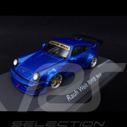 Porsche 911 type 964 RWB Rauh-Welt bleu 1/43 Schuco 450911400