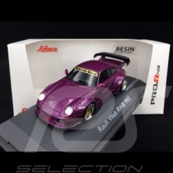 Porsche 911 type 993 RWB Rauh-Welt violet 1/43 Schuco 450911600