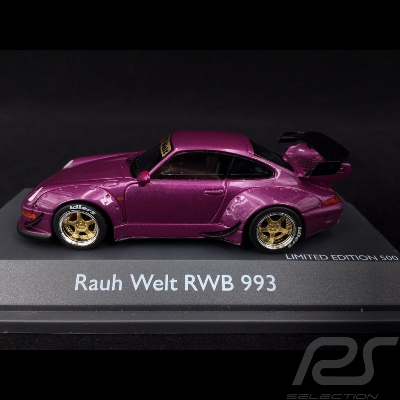 Porsche 911 type 993 RWB Rauh-Welt purple 1/43 Schuco 450911600