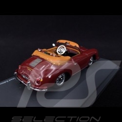 Porsche 356 A Cabriolet 1956 bordeaux mit Golftaschen 1/43 Schuco 450268800