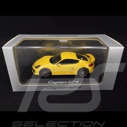 Porsche Cayman GT4 racing yellow 1/43 Schuco WAP0204020F