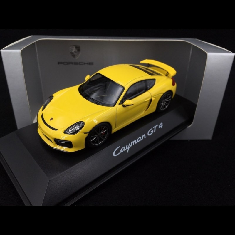 Minichamps : Porsche Cayman GT4 RS Jaune Weissach PAckage 2024 | Modélisme