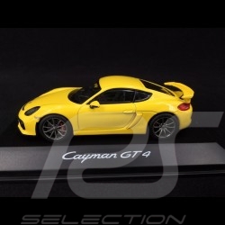 Porsche Cayman GT4 racing yellow 1/43 Schuco WAP0204020F
