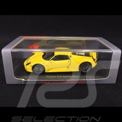 Porsche 918 Spyder Racing yellow 1/43 Spark S4198