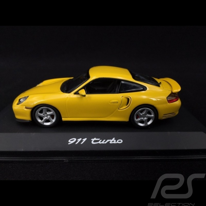 Porsche 911 Turbo type 996 2000 speed yellow 1/43 Minichamps WAP02006310
