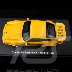 Porsche 911 typ 964 3.3 Turbo S 1992 Speed gelb 1/43 Minichamps MAP02001810