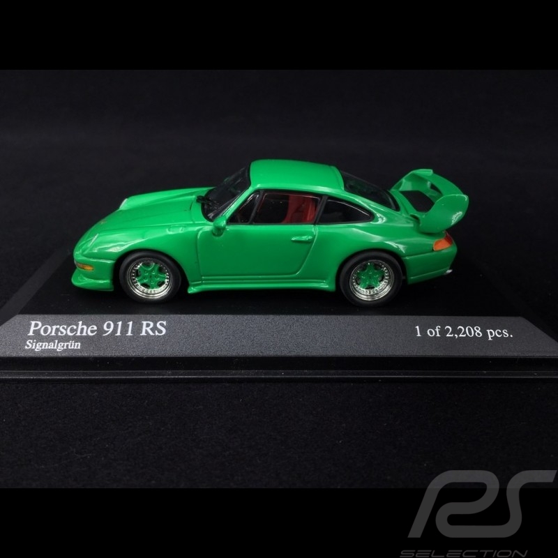 Porsche 911 RS type 993 1995 vert signal 1/43 Minichamps 430065106 signal green signalgrün
