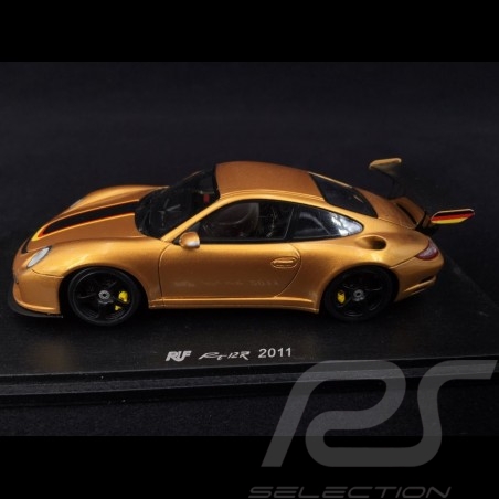Porsche 911 Ruf RT 12R type 997 2011 Or Gold noir black schwarz 1/43 Spark S2175