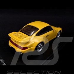 Porsche 964 Turbo S flatnose 1992 yellow 1/43 Spark CA04312007
