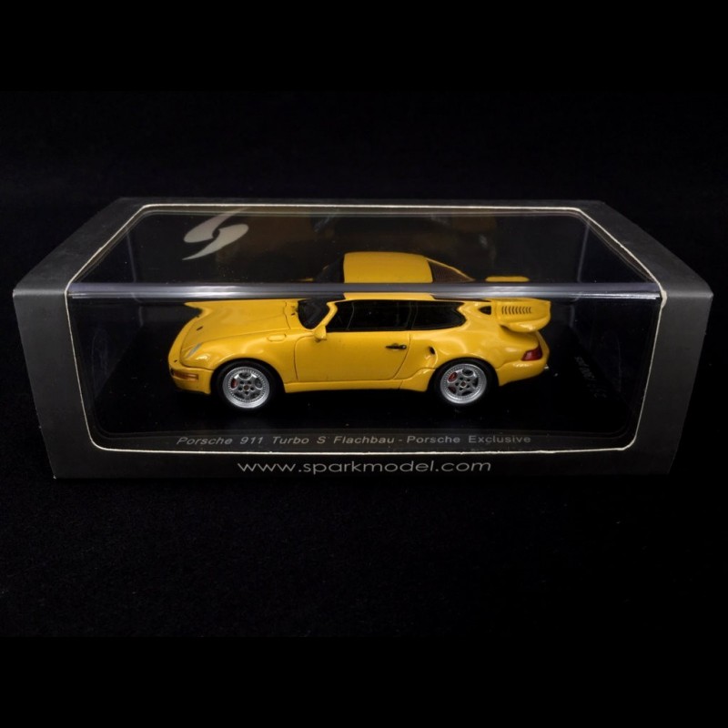 Porsche 911 Turbo S type 964 flatnose 1992 Speed yellow 1/43 Spark  CA04312007