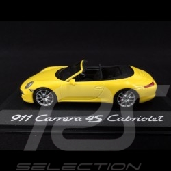 Porsche 991 Carrera 4S Cabriolet 2012 gelb 1/43 Minichamps WAP0201120C﻿