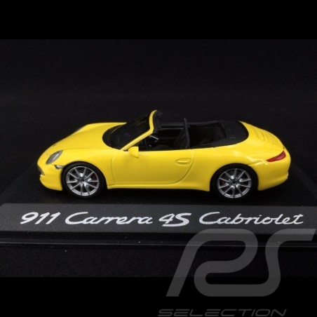 Porsche 911 type 991 Carrera 4S Cabriolet 2012 1/43 Minichamps WAP0201120C jaune racing yellow gelb 