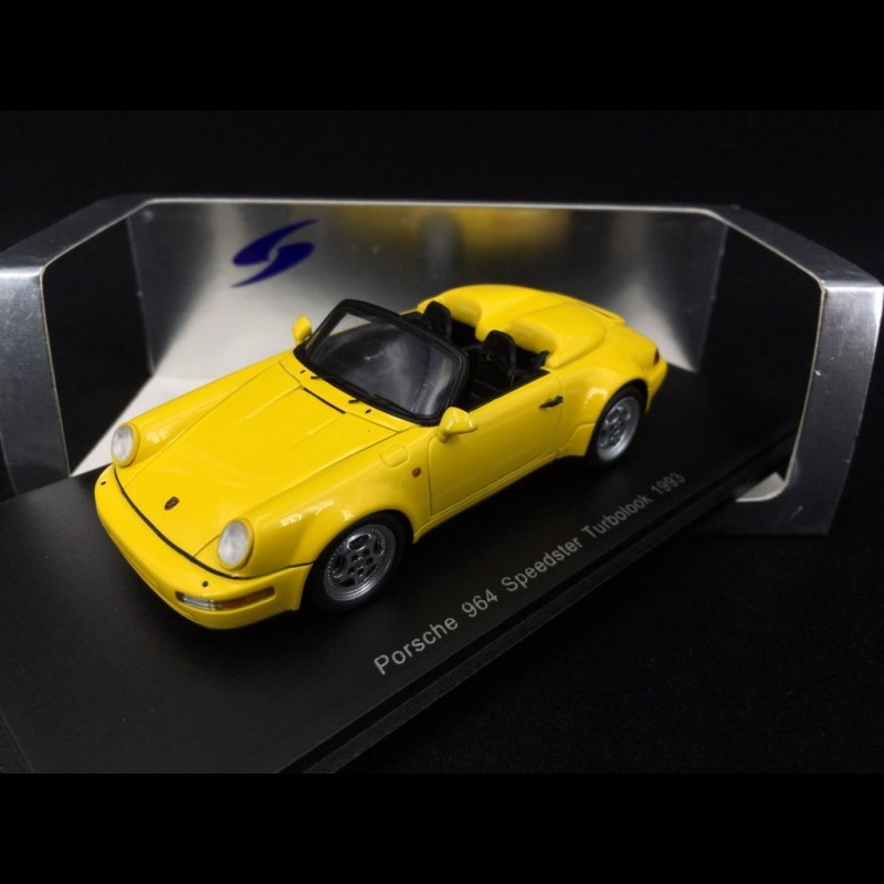 Porsche 911 Speedster Turbolook type 964 1993 Speed yellow 1/43 Spark S2094