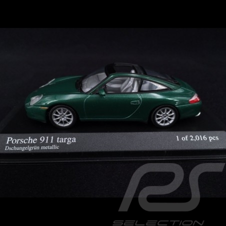 Porsche 911 Targa type 996 2001 Vert jungle green 1/43 Minichamps 400061062 dchungrlgrun