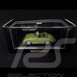 Porsche 356 A Cabriolet 1956 1/43 Minichamps 400064230 vert roseau green reed schilfgrün