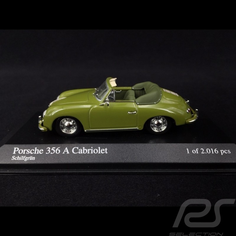 Porsche 356 A Cabriolet 1956 1/43 Minichamps 400064230 vert roseau green reed schilfgrün