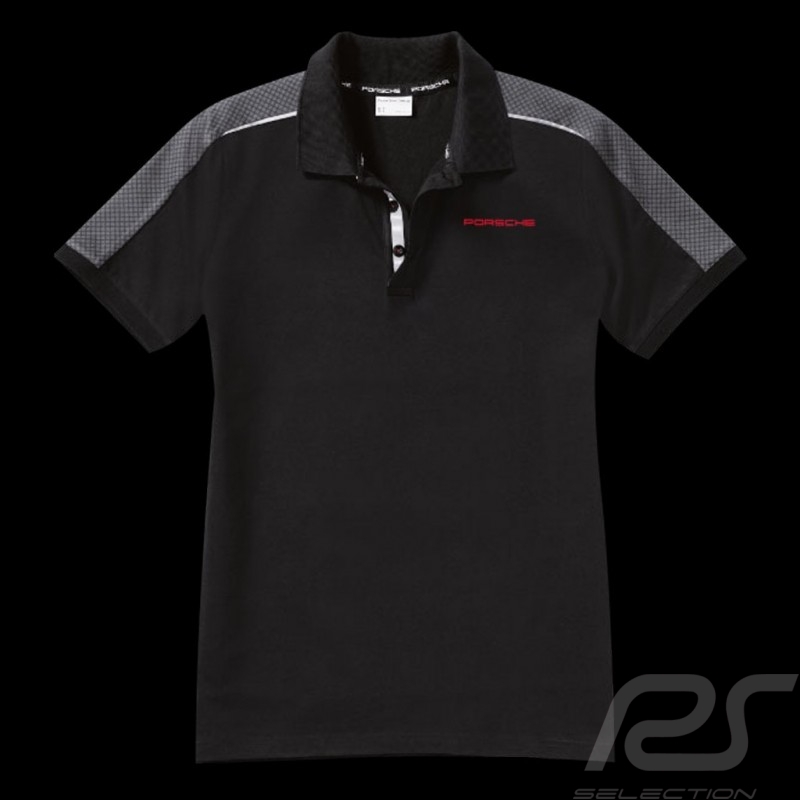 Polo Porsche Racing Collection schwarz grau rot WAP451 - Herren