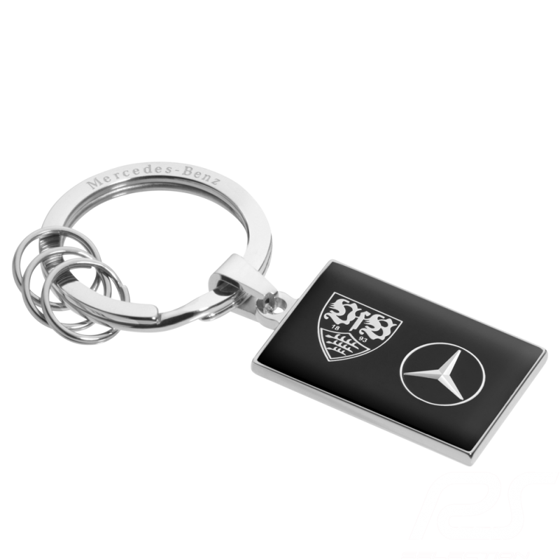 Porte-clés Mercedes VfB Stuttgart noir Mercedes-Benz B66952319 keyring schlusselanhanger
