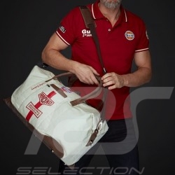 Sac de voyage Travel bag Reisetasche Gulf Steve McQueen Le Mans Beige Coton / cuir