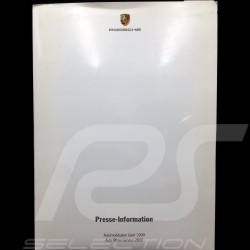Pressemappe Porsche Genfer Autosalon 1999 Sprache Englisch