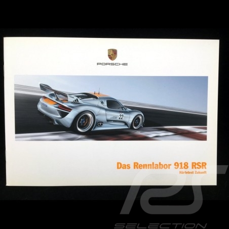 Broschüre Porsche Das Rennlabor 918 RSR 01/2011 ref Wsls1101000710