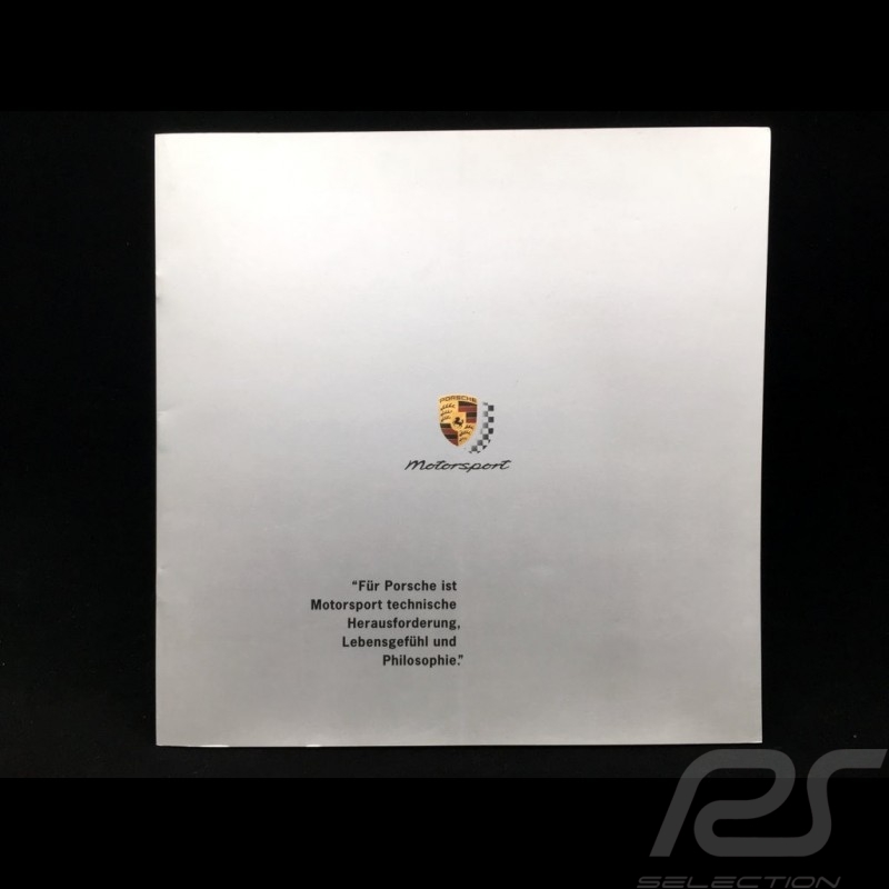 Brochure Broschüre Porsche Motorsport 1993 en allemand
