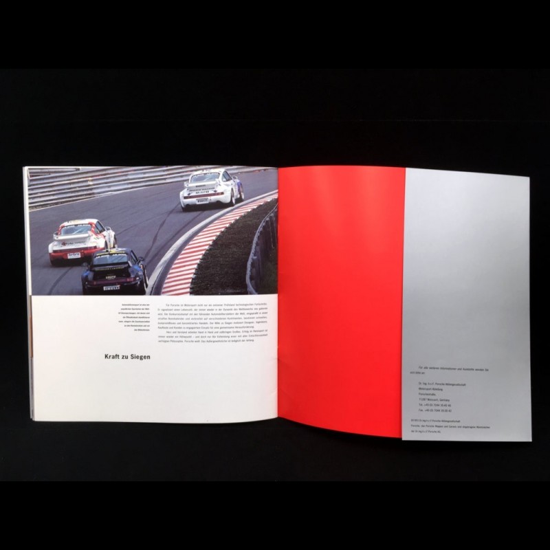 Brochure Porsche Motorsport 1993 in german