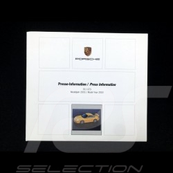 Dossier presse press-kit Pressemappe  Porsche 911 GT3 (996 phase II) 2003 en allemand