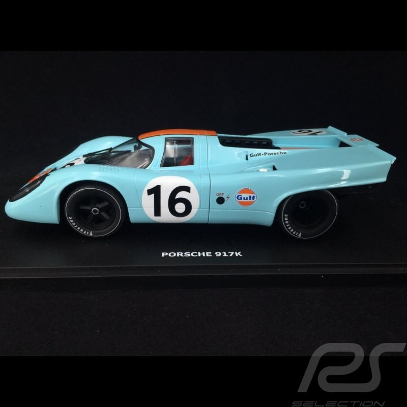 Porsche 917 K Winner 1000km Zeltweg 1971 n° 16 JWA Gulf 1/18 CMR CMR146-16-24