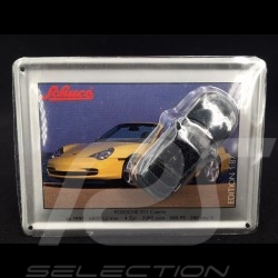 Porsche 911 Carrera Cabriolet typ 996 1997 grau mit metallischer Karte 1/87 Schuco 452693200