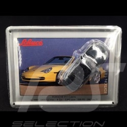 Porsche 911 Carrera Cabriolet type 996 1997 grise avec carte métalliques 1/87 Schuco 452693200