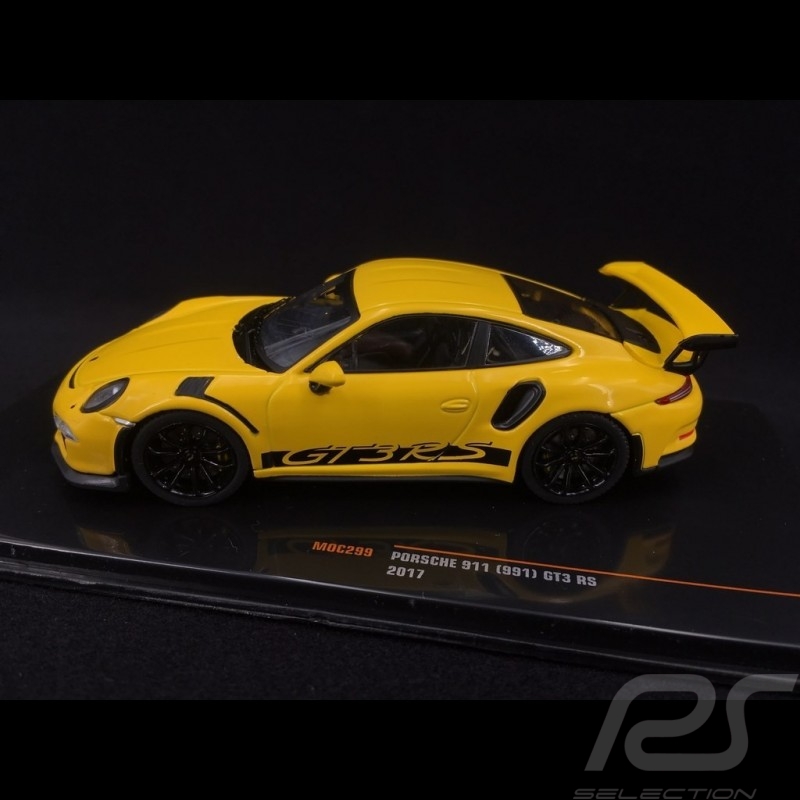 Porsche 911 GT3 RS typ 991 2017 racinggelb 1/43 Ixo MOC299