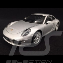 Porsche 911 Carrera S type 991 2012 argent 1/18 Welly 18047S