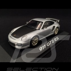 Porsche 911 typ 997 GT2 RS 2011 silbergrau 1/43 Minichamps WAP0200070B