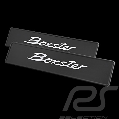 Porsche Kennzeichenschild für Boxster Schwarz / Weiß PCG70198600