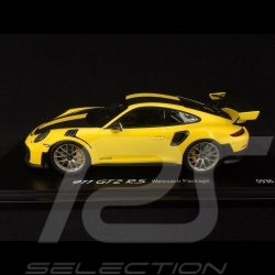 Porsche 911 GT2 RS typ 991 Weissach Package gelb / schwarz 1/18 Spark WAP0211520J
