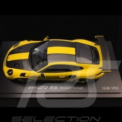 Porsche 911 GT2 RS type 991 Weissach Package jaune / noir 1/18 Spark WAP0211520J yellow / black gelb / schwarz