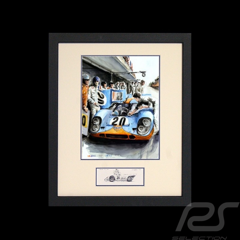 Porsche 804 Grosser Preis von Frankreich reproduction d'une affiche originale de Erich Strenger