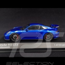 Porsche 911 GT3 type 991 2017 bleu saphir 1/43 Minichamps 413066024 sapphire blue Saphirblau