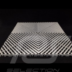 Garage floor tiles Premium quality Dark aluminum grey RAL9007 German-made - 20 years warranty - Set of 6 tiles of 40 x 40 cm