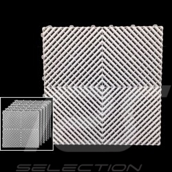 Premium-Garagenplatten Farbe Alu dunkelgrau RAL9007 Deutsche Herstellung - 20 Jahre Garantie - Satz mit 6 Platten von 40 x 40 cm