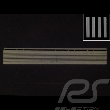 Abgeschrägter Bordstein für Premium-Garagenplatte - Farbe Anthrazitgrau RAL7016 - 4er-Satz - mit Ösen